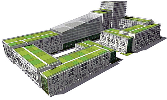 A vision of urban and vertical farming.