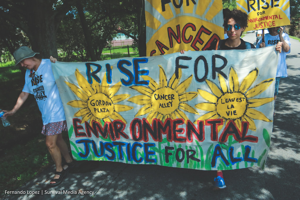 People march for environmental justice in St James, Louisiana