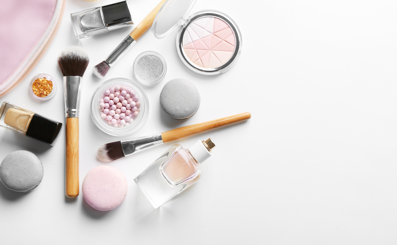 Cosmetics on a counter