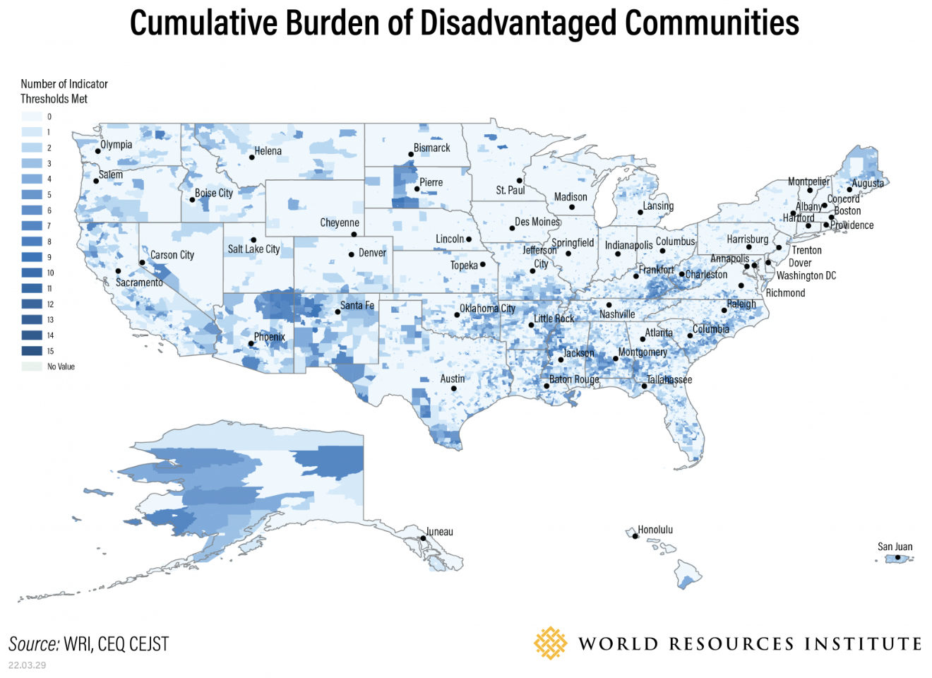 cumulative burden of disadvantaged communities map