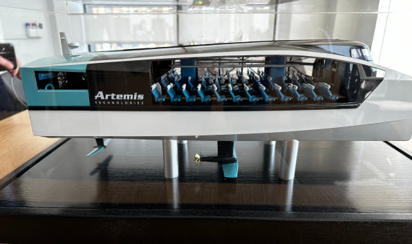 Model replica of the EF-24 ferry by Artemis.