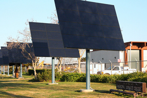 Photovoltaic panels at the City of Palo Alto Municipal Service Center.