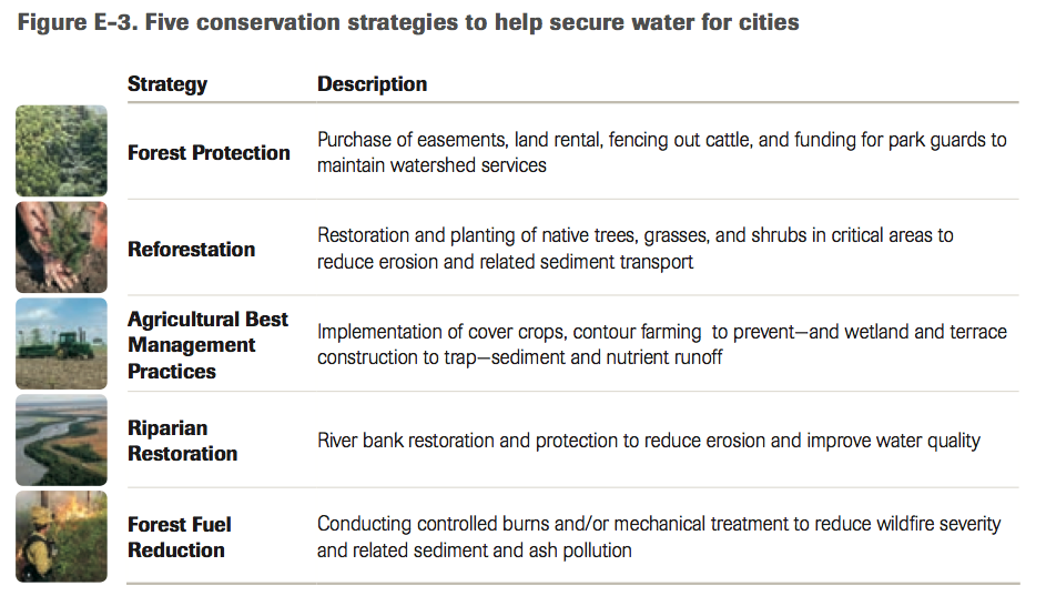 Nature Conservancy urban water conservation strategies