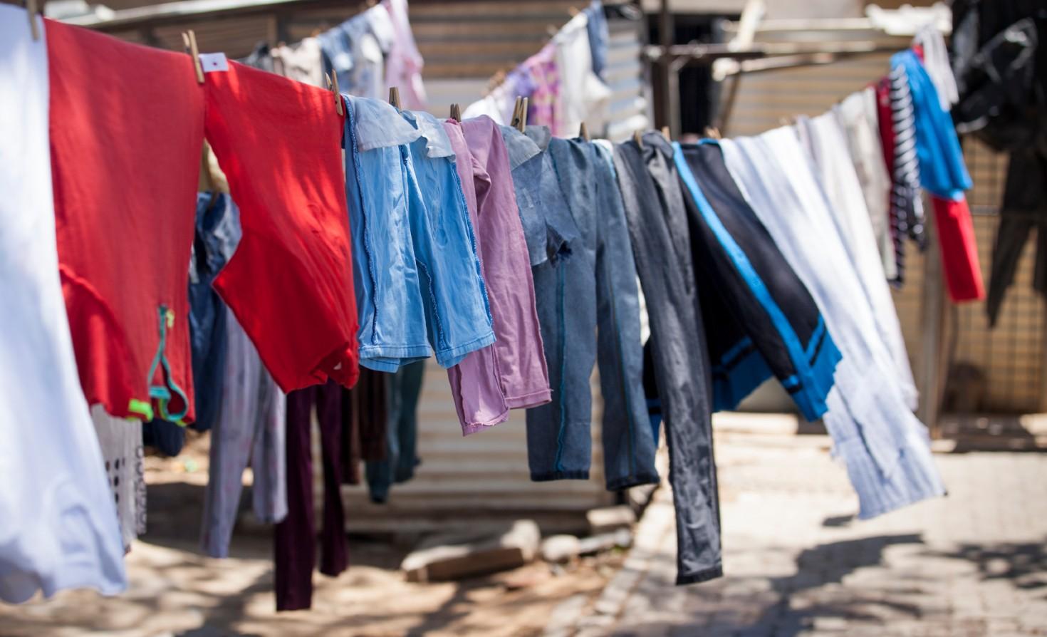 A clothesline in South Africa.