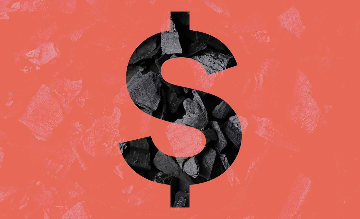 Charcoal Dollar Sign