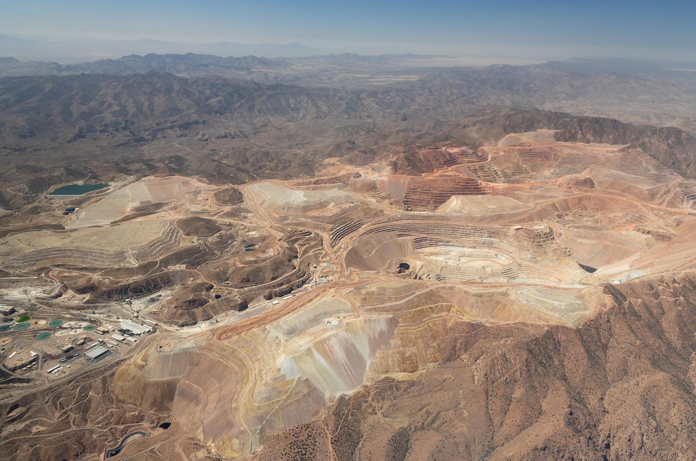 Copper mine in North America