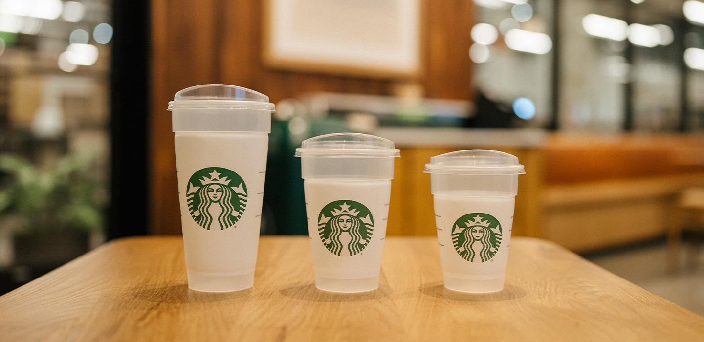 Starbucks reusable cups