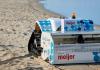 The BeBot sand-sifting drone with Meijer branding.